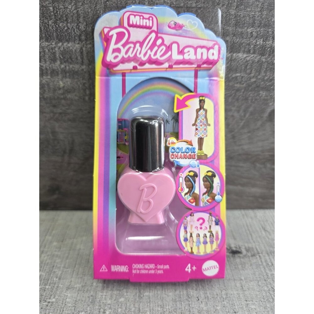 BarbieLand Color Change Mini 1.5” Doll NAIL POLISH NEW Light Pink g26